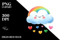 Simple Cloud Digital Painting PNG Product Image 2