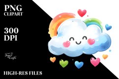 Simple Cloud Digital Painting PNG Product Image 2