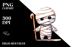 Simple Halloween Mummy PNG Product Image 2