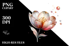 Glossy Tulip, Watercolor PNG Product Image 2