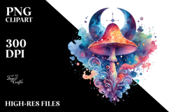 Magical Celestial Mushroom Tarot PNG Product Image 2
