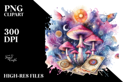 Magical Celestial Mushroom Tarot PNG Product Image 2