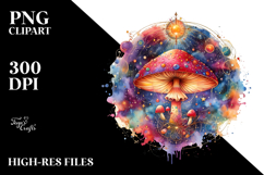 Magical Mushroom of Celestial Vibes, Transparent PNG Product Image 2
