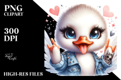 Energetic Baby Swan PNG Product Image 2