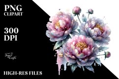 Shiny Peonies Material Clipart Product Image 3