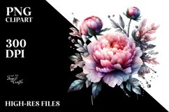 Shiny Peonies Material Clipart Product Image 1