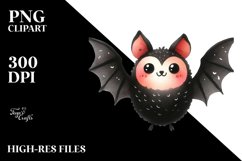 Simple Halloween Bat Clipart Product Image 1