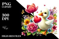sittingDuck on Flower Heart PNG Product Image 2