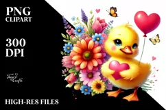 sittingDuck on Flower Heart PNG Product Image 2