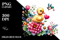 sittingDuck on Flower Heart PNG Product Image 2