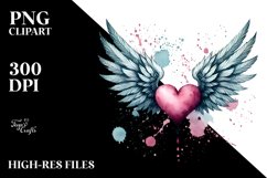 Heart with Wings PNG Product Image 2