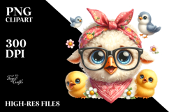 Funny Sheep Chick Clipart Product Image 2