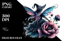 Gothic Fairy on Cloud PNG Product Image 2