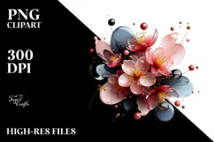 Abstract Cherry Blossom, Transparent PNG Product Image 2