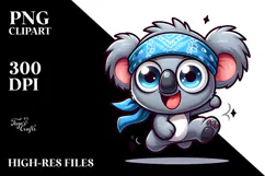 Goofy Cartoon Koala, PNG Product Image 2