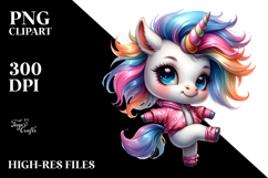 Creative Baby Unicorn Dancing PNG Product Image 2