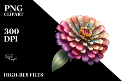 Zinnia with -Like Material, High-Res PNG Product Image 2