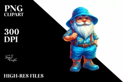 Vibrant Digital Painting Gnome | Sublimation | Clipart Product Image 3