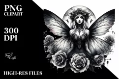 Vibrant Gothic Fairy PNG Product Image 1