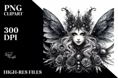 Vibrant Gothic Fairy PNG Product Image 3