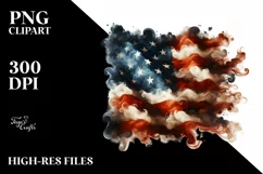 American Flag USA, 4th July, Patriotic Clipart Product Image 1