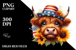 Confused Highland Cow | Sublimation | Clipart Product Image 3