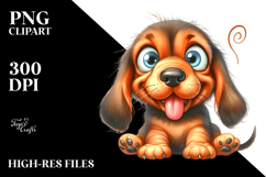 Happy Baby Bloodhound, PNG Product Image 2