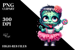 Funny Frankenstein Kid, Transparent PNG Product Image 2