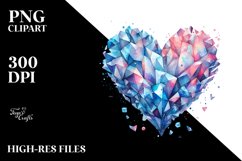 Broken Diamond Heart PNG Product Image 2