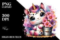 Cosmos Baby Unicorn Clipart Product Image 2