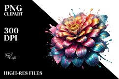 Abstract Shiny Zinnia | Clipart Product Image 1