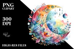 Wimsical Watercolor Shiny | Sublimation | Clipart Product Image 1