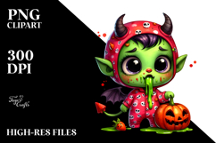 Funny Contempt Demon in Pajamas PNG Product Image 2