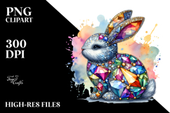 Colorful Bunny Diamonds PNG Product Image 2