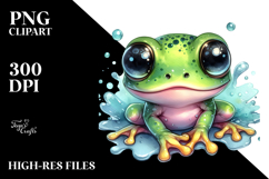 Cute Baby Frog PNG Product Image 2