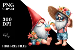 Whimsical Gnome Cocktail Summer Clothes PNG Product Image 2
