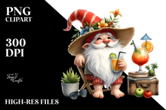 Whimsical Gnome Cocktail Summer Clothes PNG Product Image 2