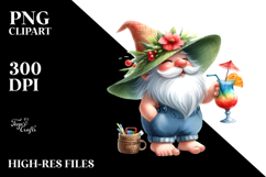 Whimsical Gnome Cocktail Summer Clothes PNG Product Image 2