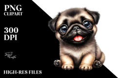 Happy Pug, Transparent PNG Product Image 2