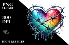Heart with Barbwire PNG Product Image 2