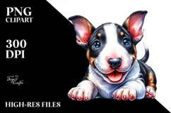 Happy Bull Terrier, Transparent PNG Product Image 2