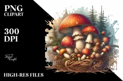 Detailed Mushroom, High-Res PNG Product Image 3