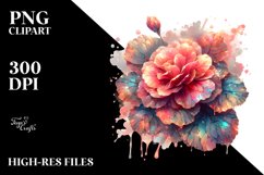 Shiny Begonia Made of Material | Sublimation Clipart Product Image 3