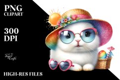 Colorful Cute Baby Bunny | Clipart Product Image 1