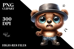 Expressive Baby Bear Clipart Product Image 2