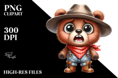 Expressive Baby Bear Clipart Product Image 2