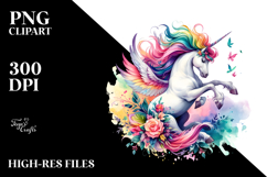 Colorful Unicorn Dancing | Clipart Product Image 2