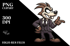 Goofy Cartoon Reaper with Suit PNG Product Image 2
