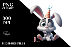 Trending Goofy Cartoon Rabbit PNG Product Image 2