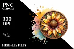 Wooden Sunflower Made of Material Product Image 3